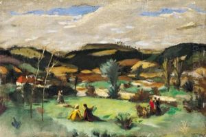 Kirandulok Szabadban (hikers In The Open-air) by Adolf Fenyes