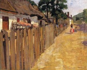 Napsutotte Utca Gyermekekkel (sunlit Street With Children)