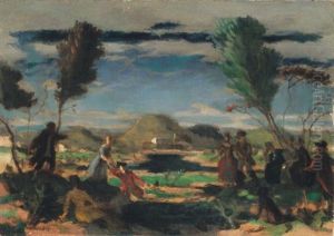 Lovers In The Open Air (fairytale Landscape)
