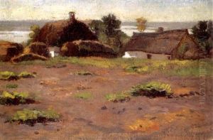 Alfoldi Tanya (detached Farm On The Great Plain) by Adolf Fenyes