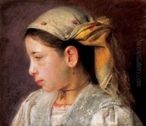 Young Girl With A Scarf
