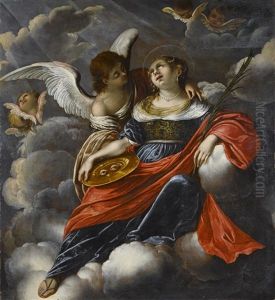 Santa Lucia In Gloria by Ferrau Fenzoni
