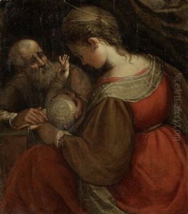 The Holy Family by Ferrau Fenzoni