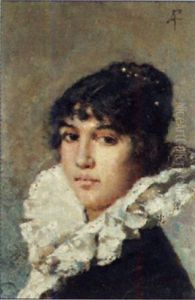Bildnis Einer Jungen Frau by Adolfo Feragutti Visconti