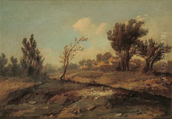 Paisaje Con Pueblo Al Fondo - view 1