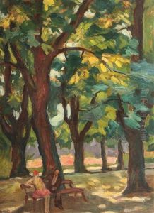 Romance In Park by Acs Ferenc