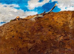Spring Landscape (hillside) by Karoly Ferenczy