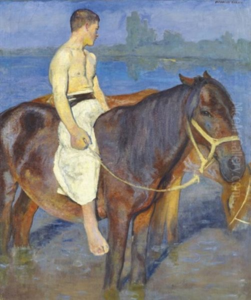 Boy At The Riverside - view 1