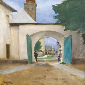 Street With An Arched Gate Street With An Arched Gate