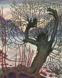 Spring Night And Old Man Willow by Nikolai Astrup