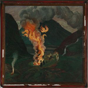 Bonfire by Nikolai Astrup