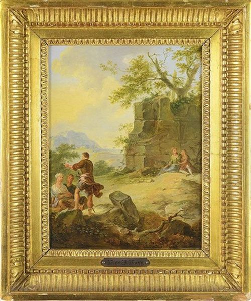 Landscape With Classical Architecture And Staffage - view 1