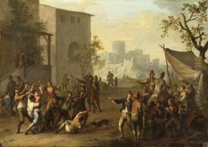 Brawl Outside A Tavern