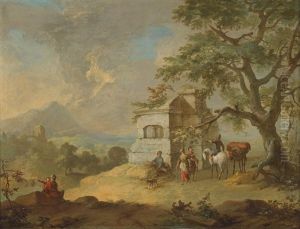 Encounter In A Southern Landscape by Franz de Paula Ferg