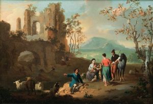 Resting Herdsmen In Front Of A Ruin Resting Herdsmen In Front Of A Ruin