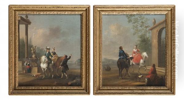 Le Depart Pour La Chasse (pair) - view 1