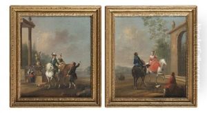 Le Depart Pour La Chasse (pair)