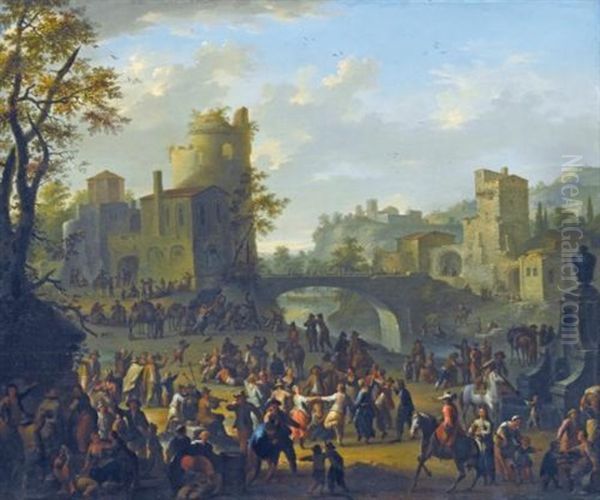 A Village Dance - view 1