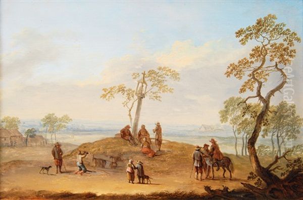 Travellers In An Extensive Landscape - view 1