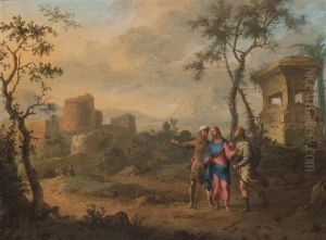 Auf Dem Weg Nach Emmaus by Franz de Paula Ferg