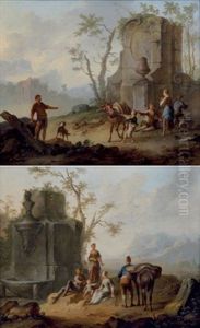 Paysage De Ruines, Anime (+ Another Similar; Pair) by Franz de Paula Ferg