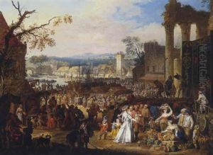 Scene De Marche by Franz de Paula Ferg