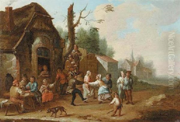 Peasants Carrousing And Merrymaking Outside An Inn - view 1