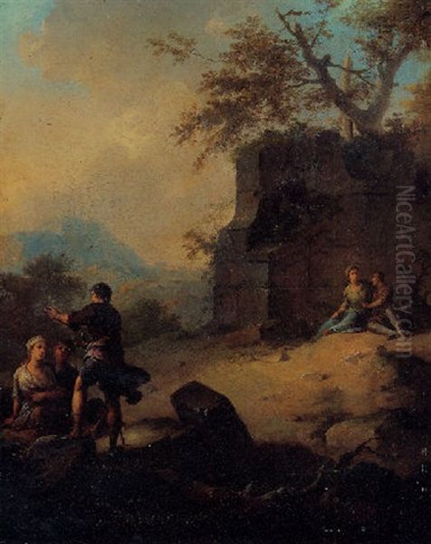A Landscape With Soldiers And Peasants Amongst Ruins - view 1