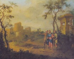 Christ On The Way To Emmaus by Franz de Paula Ferg