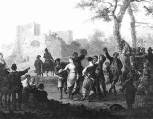 Peasants Dancing And Making Merry In A Landscape