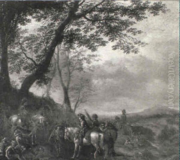A Cavalry Encampment - view 1