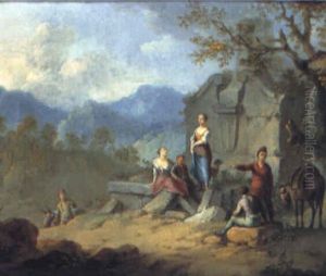 Ruinenlandschaft Im Vorgebirge by Franz de Paula Ferg