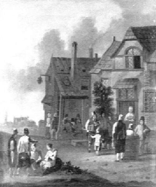 Bauern Vor Einem Wirtshaus - view 1