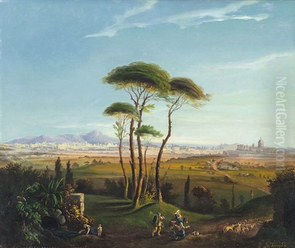 Passaggio Con Pastori Alla Fonte - view 1