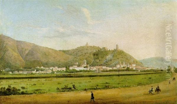 Veduta Di Maddaloni Con La Ferrovia Napoli-caserta - view 1