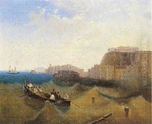 Mareggiata A Napoli by Salvatore Fergola