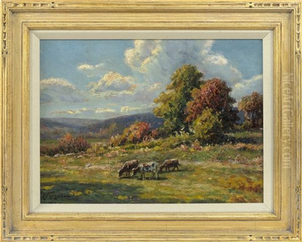 Cows On A Hillside - view 1