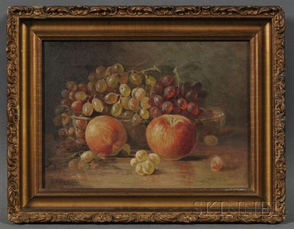 Still Life With Basket Of Strawberries (+ Still Life With Fruit; 2 Works) - view 1