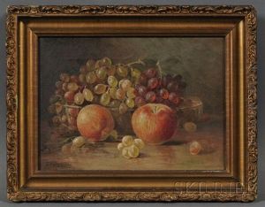 Still Life With Basket Of Strawberries (+ Still Life With Fruit; 2 Works)