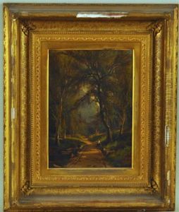 Figure By A Wooded Road, by Henry A. Ferguson