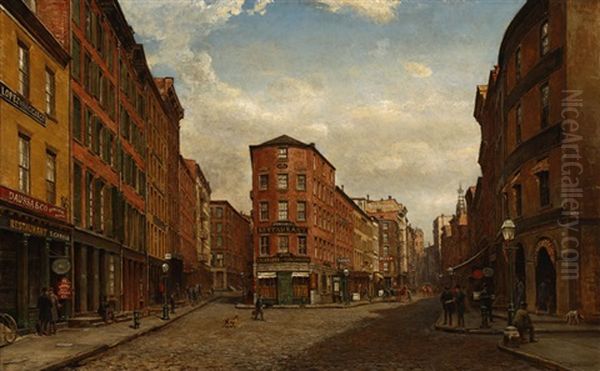 View Of Gold Street In Lower Manhattan - view 1