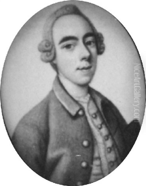Portrait Of A Gentleman, In Jacket, With Embroidered Waistcoat And Stock - view 1