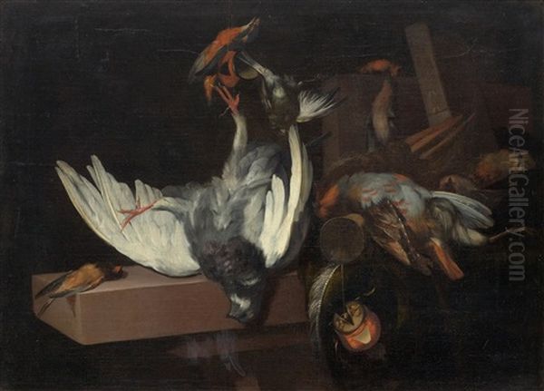Hunting Still Life With Birds - view 1