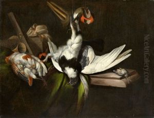 Jagdstillleben Auf Einer Marmorplatte by William Gowe Ferguson