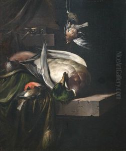 Jagdstilleben Mit Erlegten Vogeln