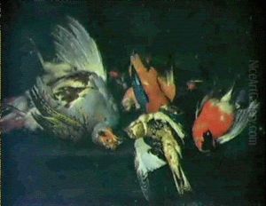 Nature Morte Med Kramsfugle