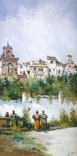 Mujeres En La Fuente - view 1