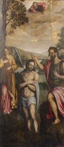 The Baptism Of Christ by Juan (El Mudo) Fernandez de Navarrete