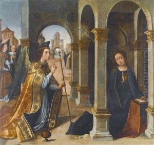 The Annunciation by Alejo Fernandez