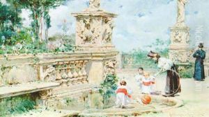 Playing In The Park by Domingo Fernandez